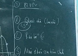 Thầy giáo môn Toán đưa hẳn 4 bài tập về nhà, học trò đọc xong mà chỉ nghĩ về mẹ