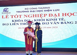 Trường Đại học Điện lực trao bằng tốt nghiệp cho sinh viên khối kinh tế