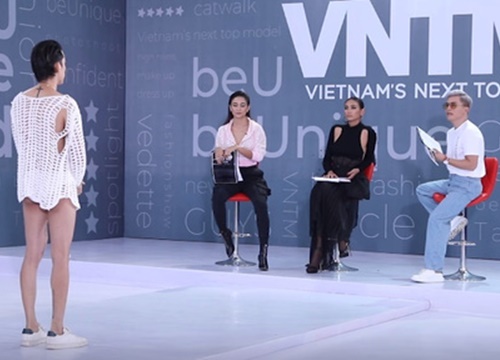 Vietnam's Next Top Model: Bị chê diện mốt "không nội y", nam thí sinh "tức mình" xé luôn áo để dằn mặt Võ Hoàng Yến