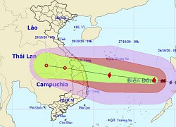 Bão số 9 có thể đổ bộ đất liền Đà Nẵng - Phú Yên sáng 28/10