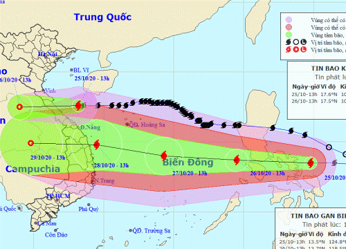 Bão số 9 di chuyển nhanh hơn, nguy hiểm hơn bão số 8