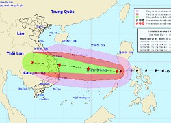 Bão số 9 giật cấp 14 lao nhanh 25 km/h vào Nam Trung bộ