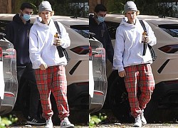 Justin Bieber mặc đồ đơn giản đến phòng thu trước khi ra mắt phim tài liệu mới