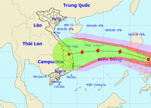 Bão Goni giảm xuống dưới cấp siêu bão khi tiến vào Biển Đông