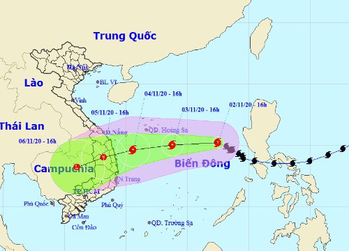 Bão số 10 có diễn biến khó đoán định