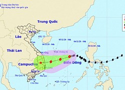 Bão số 10 lại mạnh lên, tăng cấp hướng vào Quảng Ngãi đến Khánh Hòa