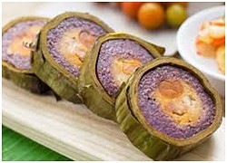 Đặc sản bánh tét lá cẩm Cần Thơ