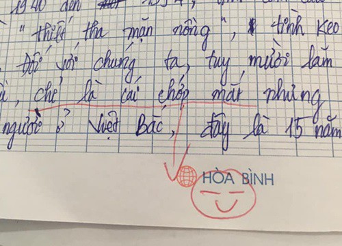 Giáo viên phê 'haha' vì học trò không biết làm bài