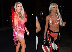 Paris Hilton khoe chân dài đi chơi Halloween