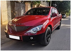 Xe bán tải hàng hiếm Ssangyong Actyon Sport hơn 10 tuổi tại Việt Nam