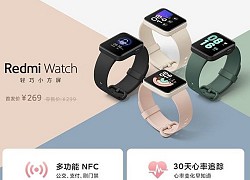 Redmi Watch ra mắt: Màn hình 1.4 inch, kháng nước 5ATM, hỗ trợ NFC, pin 12 ngày, giá 1.1 triệu đồng