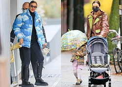 Siêu mẫu Irina Shayk xinh đẹp, mặc đồ ấm áp đưa con gái đi chơi