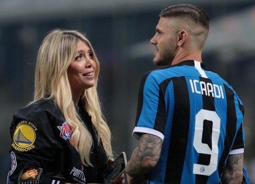 Bà xã Icardi bất ngờ hoá "thiên thần" gợi cảm