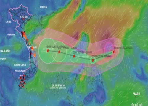 Bão Goni áp sát vùng biển miền Trung, cảnh báo một đợt lũ mới