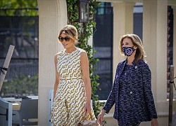 Melania diện váy Gucci đi bầu tổng thống