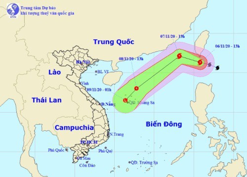 Miền Trung có nguy cơ đối mặt với 2 cơn bão, áp thấp nhiệt đới liên tiếp trong tuần tới