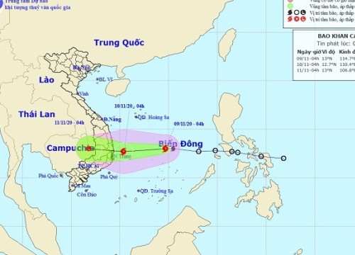 Bão số 12 hướng vào Phú Yên - Ninh Thuận, gió giật cấp 11