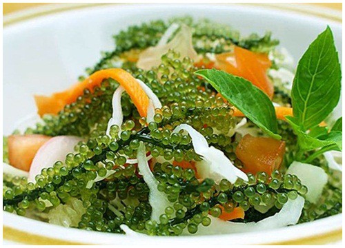 Cách làm salad rong nho cá hồi không tanh, giàu dinh dưỡng