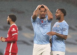 Gabriel Jesus đau đớn sau trận hoà Liverpool