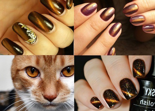 10 Mẫu nail mắt mèo kim cương  Móng mắt mèo đẹp nhất 2022