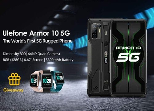 Smartphone 5G siêu bền chuẩn quân đội Mỹ: RAM 8GB, 4 camera, pin 5.800 mAh