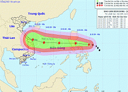 Bão Vamco giật cấp 16 đang tiến vào Biển Đông