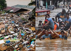 Dân Philippines sơ tán trong biển lũ do bão Vamco