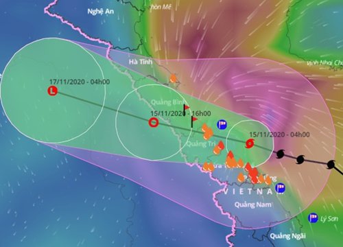 Bão Vamco sắp đổ bộ vào miền Trung