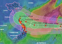 Hướng đi của bão số 13 rất khó đoán