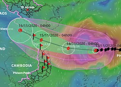 Nguyên nhân khiến bão số 13 tăng 2 cấp trong đêm 13/11
