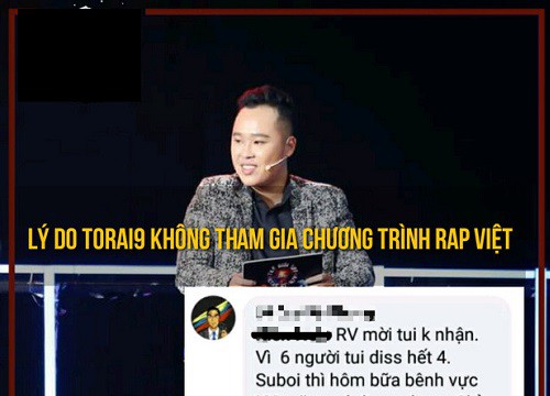 Torai9 "giữ đúng lời hứa" tung bản diss cả Rhymastic và JustaTee ngay sau Chung kết Rap Việt