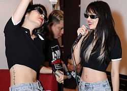 Bảo Anh diện crop top khoe hình xăm ngay eo