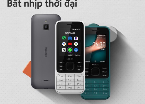 Nokia 8000 4G, Nokia 6300 4G, Nokia 215 4G giá từ 750 nghìn đồng, bán 16/11