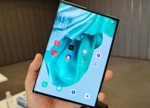 Oppo trình diễn thiết bị di động cuộn độc đáo