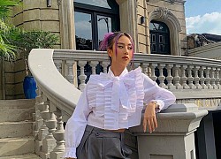 Trang phục đen trắng tái xuất "sàn diễn" street style sao Việt tuần qua