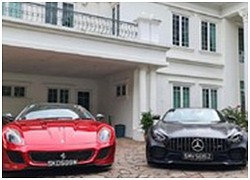 Ngắm siêu xe Ferrari và Mercedes đắt đỏ của đại gia Singapore