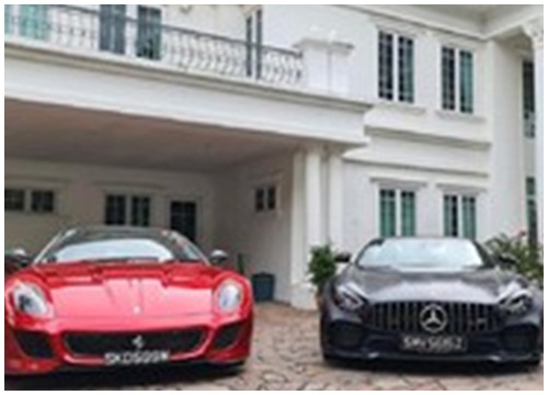 Ngắm siêu xe Ferrari và Mercedes đắt đỏ của đại gia Singapore