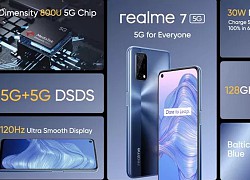 Realme 7 5G ra mắt: Màn hình 120Hz, Dimensity 800U, 4 camera sau, sạc nhanh 30W, giá 8.6 triệu đồng