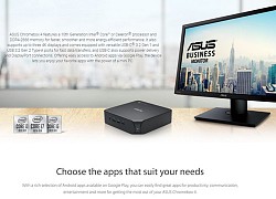 Chromebox 4: PC Mini của Asus, chip Intel 10, RAM 8GB, SSD 512, giá hấp dẫn