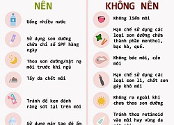 Thói quen giúp hạn chế khô nẻ, bong tróc da môi