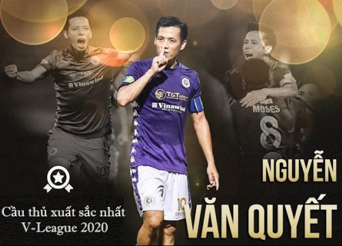 Văn Quyết xuất sắc nhất V-League 2020: Cú hích cho danh hiệu QBV