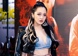 Bảo Anh diện áo crop top, tự tin khoe cơ bụng và vòng eo "con kiến" tại sự kiện ra mắt MV