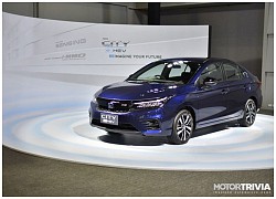 Honda City e: HEV 2021 ra mắt, mức tiêu thụ nhiên liệu chỉ 3,6l/100km