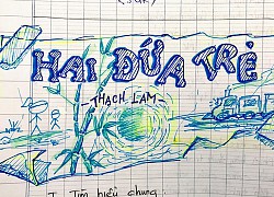 Nhan đề chán ngắt toàn chữ, nữ sinh liền hô biến thành tác phẩm nghệ thuật: Đẹp thế này không giỏi Văn mới lạ!