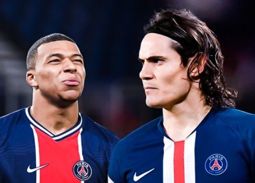 Cavani bị Mbappe loại khỏi đội hình huyền thoại của PSG