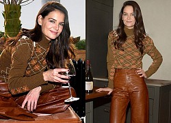 Katie Holmes xinh đẹp đón mùa lễ hội tại nhà hàng của bạn trai