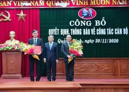 Quảng Bình công bố các Quyết định điều động, bổ nhiệm cán bộ chủ chốt