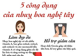 5 công dụng của nhuỵ hoa nghệ tây