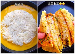 Bánh sandwich từ cơm nguội và trứng