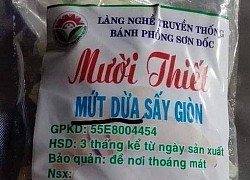 Sản phẩm &quot;gây lú&quot; có thật ngoài đời: Làng nghề bánh phồng nhưng sản xuất mứt dừa, thành phần lại ghi là 100% chuối tươi?